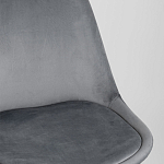 Стул с мягким велюровым сиденьем Arvika Grey варинант исполнения - 7 | Loft Concept в Ростове-на-Дону