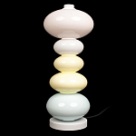 Настольная лампа из стеклянных сфер в пастельных тонах Высота 48 см Pastel Lunaria варинант исполнения - 1 | Loft Concept в Ростове-на-Дону