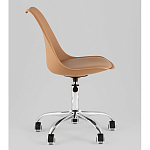 Офисный стул на металлическом основании EGGERY Brown пластик варинант исполнения - 4 | Loft Concept в Ростове-на-Дону