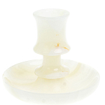 Подсвечник в виде чаши из натурального камня оникс Stone Candlestick варинант исполнения - 1 | Loft Concept в Ростове-на-Дону