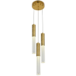 Подвесной светильник латунь Dew Drops Tube Brass Trio Hanging Lamp варинант исполнения - 2 | Loft Concept в Ростове-на-Дону