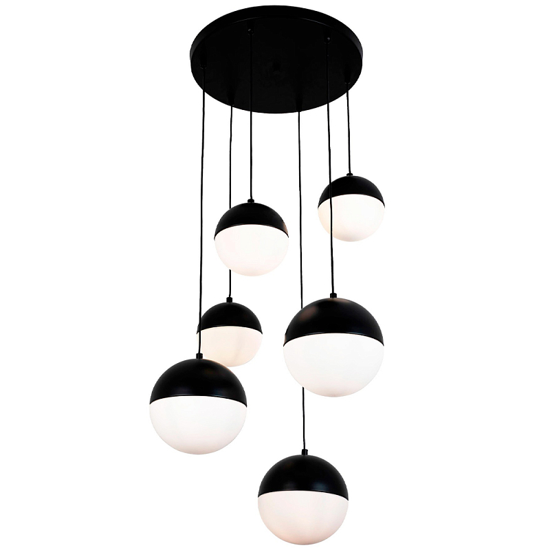    6-   Ponzio Flos Cascade  Black Sphere Hanging Lamp    -- | Loft Concept 