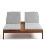 Шезлонг двухместный из эвкалипта Sunset варинант исполнения - 3 | Loft Concept в Ростове-на-Дону