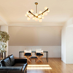 Люстра подвесная фигурная с белыми лампами в форме шара Felicitat варинант исполнения - 1 | Loft Concept в Ростове-на-Дону