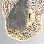 Бра с волнообразным стеклянным плафоном и вставкой из мрамора Liquid Stone варинант исполнения - 5 | Loft Concept в Ростове-на-Дону