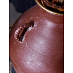 Ваза бордовая с 4-мя фактурными ручками Vase Burgundy Glaze варинант исполнения - 2 | Loft Concept в Ростове-на-Дону
