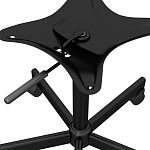 Стул с мягкой черной обивкой из велюра и подъемно-поворотным механизмом на колесиках Harper Black варинант исполнения - 5 | Loft Concept в Ростове-на-Дону