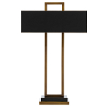 Настольная лампа прямоугольная с черным абажуром Strictness of Forms варинант исполнения - 2 | Loft Concept в Ростове-на-Дону