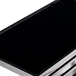 Столик журнальный с черной стеклянной столешницей Embodiment of Contemporary Art  варинант исполнения - 2 | Loft Concept в Ростове-на-Дону