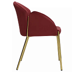 Стул бордовый на золотистых ножках Burgundy Chair варинант исполнения - 2 | Loft Concept в Ростове-на-Дону