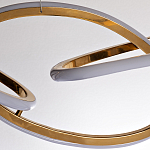 Люстра подвесная золотая в форме изогнутых колец Curved Rings варинант исполнения - 2 | Loft Concept в Ростове-на-Дону