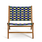 Кресло низкое из массива тика Barbados варинант исполнения - 3 | Loft Concept в Ростове-на-Дону