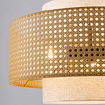 Подвесной светильник с декоративным поясом из плетеного бамбука Biuloggicu варинант исполнения - 4 | Loft Concept в Ростове-на-Дону