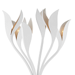 Торшер белый с плафонами в виде лепестков Delicate Flower варинант исполнения - 2 | Loft Concept в Ростове-на-Дону