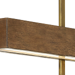 Люстра линейная прямоугольная Wooden Straight Shapes варинант исполнения - 1 | Loft Concept в Ростове-на-Дону