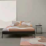 Ковер из хлопка с абстрактным принтом бежевого цвета Elysian Flow Blush варинант исполнения - 5 | Loft Concept в Ростове-на-Дону