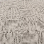 Подушка из хлопка рельефной вязки серого цвета Eden Line варинант исполнения - 3 | Loft Concept в Ростове-на-Дону