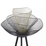 Торшер с трехъярусным плафоном из металлической сетки Metal Mesh Floor Lamp варинант исполнения - 4 | Loft Concept в Ростове-на-Дону