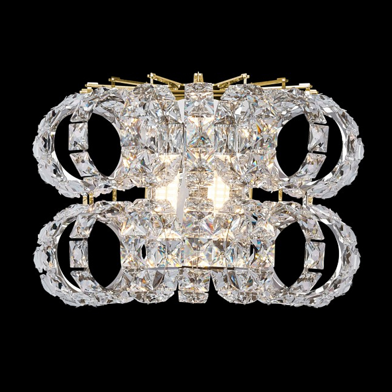 Бра с россыпью хрусталя Perfection of Diamonds Золотой Прозрачный Хром Бра с россыпью хрусталя Perfection of Diamonds Золотой Прозрачный Хром в Ростове-на-Дону | Loft Concept