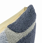 Чехол на подушку с рисунком серо-синего цвета Elan Textured варинант исполнения - 3 | Loft Concept в Ростове-на-Дону