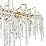 Люстра с декором в виде ветвей с хрустальными подвесками Fairytree Gold Crystal Chandelier варинант исполнения - 2 | Loft Concept в Ростове-на-Дону