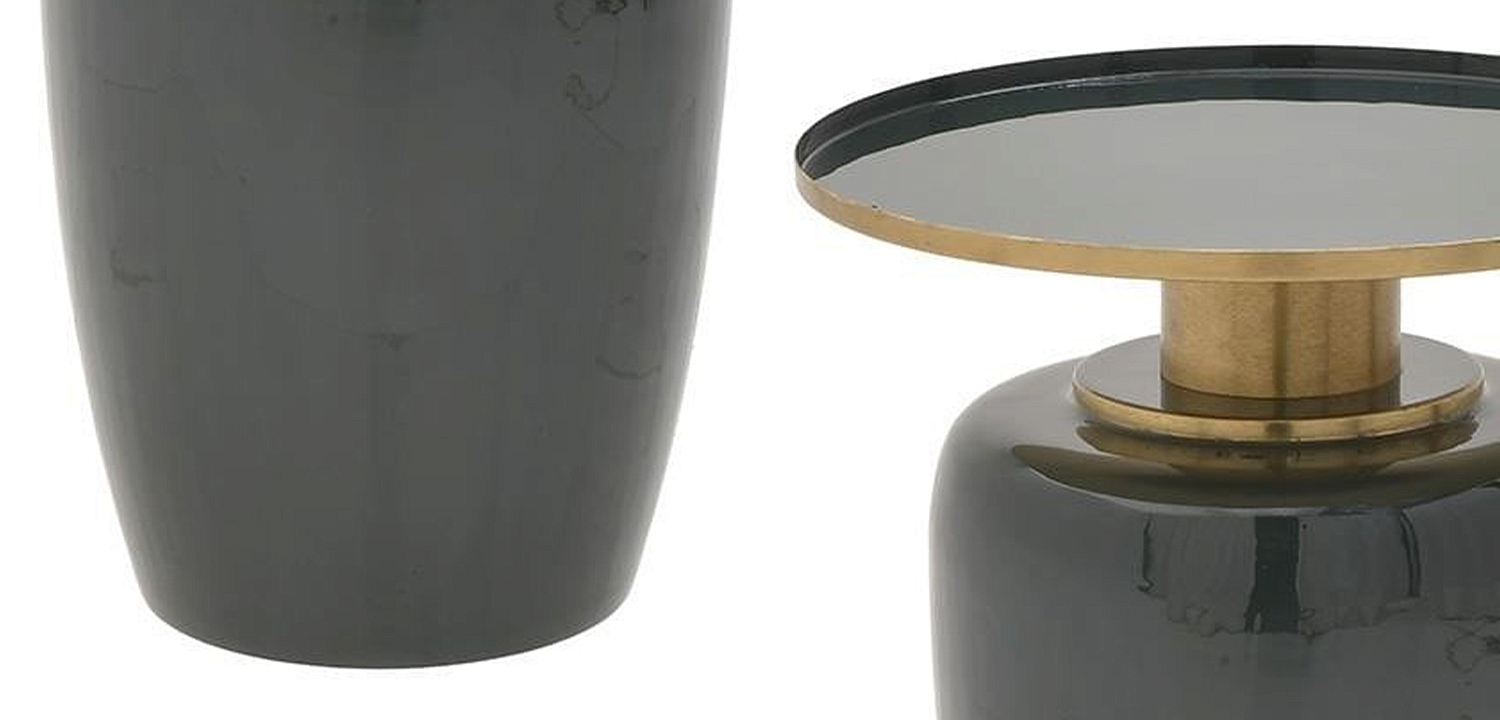 Круглый металлический приставной стол Calem Side Table Olive Круглый металлический приставной стол Calem Side Table Olive - Loft-Concept в Ростове-на-Дону