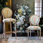 Стул из массива бука светло-зеленый с растительным орнаментом Raffael Angel Green Chair варинант исполнения - 6 | Loft Concept в Ростове-на-Дону