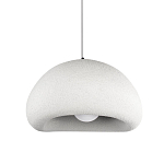Подвесной светильник с куполообразным белым фактурным абажуром Sergey Makhno варинант исполнения - 1 | Loft Concept в Ростове-на-Дону