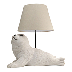 Настольная лампа в детскую Белый морской котик варинант исполнения - 1 | Loft Concept в Ростове-на-Дону