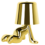 Настольная лампа фигурная цвета золото с гладким абажуром Высота 17 см Sophia варинант исполнения - 2 | Loft Concept в Ростове-на-Дону