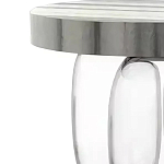 Дизайнерский журнальный стол на 3-х овальных прозрачных ножках Tukutic варинант исполнения - 1 | Loft Concept в Ростове-на-Дону