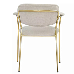 Стул Singer Chair с подлокотниками серый на золотистых ножках варинант исполнения - 4 | Loft Concept в Ростове-на-Дону