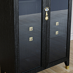 Дизайнерский шкаф витрина Elsa Dreams Black с 4-мя ящиками варинант исполнения - 3 | Loft Concept в Ростове-на-Дону