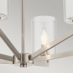 Люстра с 6-ю прозрачными цилиндрическими плафонами Kichler варинант исполнения - 13 | Loft Concept в Ростове-на-Дону