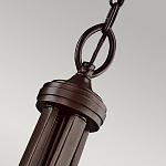 Люстра подвесная с двойным круглым плафоном из органзы и матового стекла Kichler варинант исполнения - 7 | Loft Concept в Ростове-на-Дону