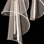 Люстра каскадная с 10-ю прозрачными плафонами Wave Line варинант исполнения - 9 | Loft Concept в Ростове-на-Дону