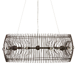 Люстра круглая из тонких прутьев Thin Bronze Rods варинант исполнения - 3 | Loft Concept в Ростове-на-Дону