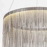 Подвесная кольцевая люстра с металлическими цепочками Fringe Chain Horizontal Ring Light варинант исполнения - 4 | Loft Concept в Ростове-на-Дону