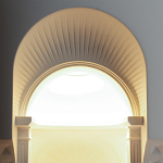 Встраиваемый в стену гипсовый светильник под покраску с арками и рельефными колоннами Antiquity Athena варинант исполнения - 7 | Loft Concept в Ростове-на-Дону