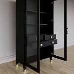 Дизайнерский шкаф витрина Elsa Dreams Black с 4-мя ящиками варинант исполнения - 7 | Loft Concept в Ростове-на-Дону