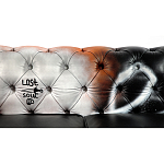 Диван Честерфильд граффити graffiti Orange Sofa натуральная кожа варинант исполнения - 8 | Loft Concept в Ростове-на-Дону