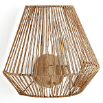 Бра с плетенным из пеньки абажуром Jutti H25 см варинант исполнения - 1 | Loft Concept в Ростове-на-Дону