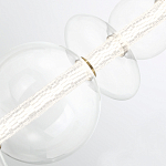 Подвесной светильник линейный с прозрачными стеклянными шарами разного диаметра Eurofase варинант исполнения - 13 | Loft Concept в Ростове-на-Дону