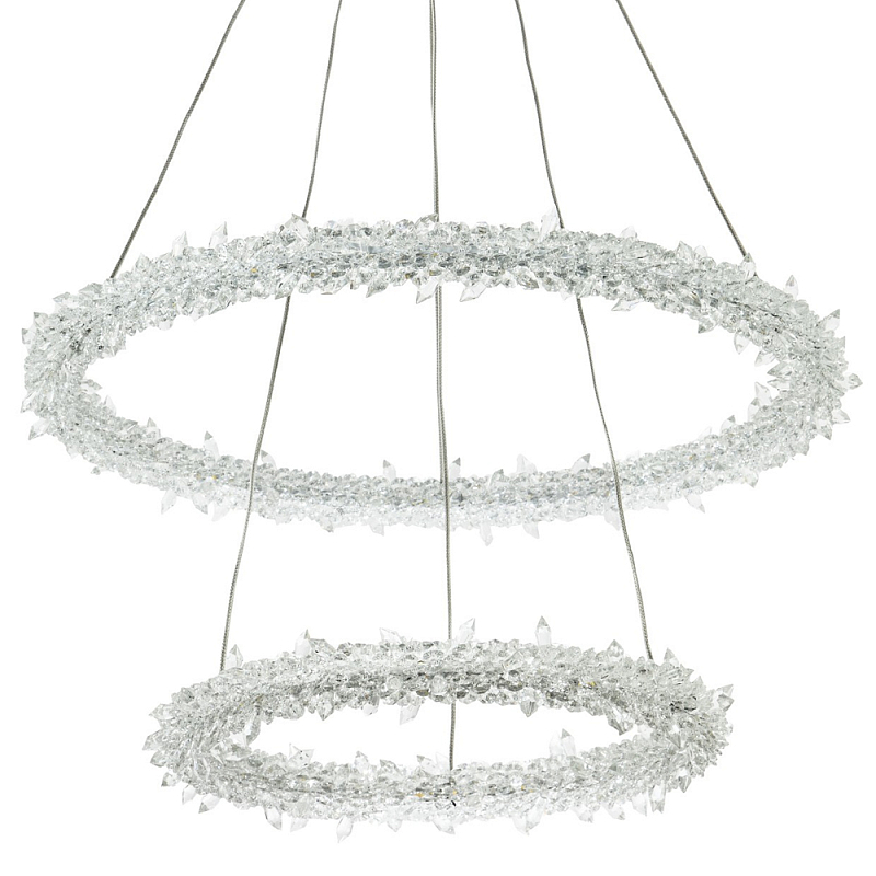       Gilbertine Crystals Two Rings Chandelier    -- | Loft Concept 