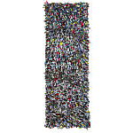 Ковер прямоугольный разноцветный из джинсовой одежды Zero Waste варинант исполнения - 1 | Loft Concept в Ростове-на-Дону