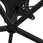 Стул с мягкой черной обивкой из велюра и подъемно-поворотным механизмом на колесиках Harper Black варинант исполнения - 6 | Loft Concept в Ростове-на-Дону