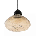 Подвесной светильник с янтарным фактурным плафоном Lamp with Frozen Glass Effect варинант исполнения - 1 | Loft Concept в Ростове-на-Дону