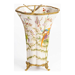 Ваза из фарфора с бронзовой стрекозой  Paradise Dragonfly варинант исполнения - 2 | Loft Concept в Ростове-на-Дону