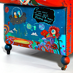 Кресло "Умный Умник" Rick and Morty graffiti chair натуральная кожа  варинант исполнения - 8 | Loft Concept в Ростове-на-Дону