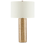 Настольная лампа золотая с цилиндрическим абажуром Golden Mosaic варинант исполнения - 2 | Loft Concept в Ростове-на-Дону